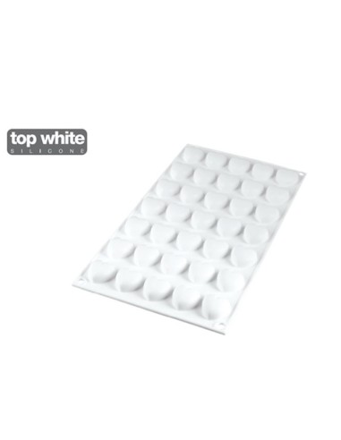 STAMPI-TAGLIAPASTA: vendita online MICRO LOVE5-STAMPO IN SILICONE N.35 BIANCO in offerta