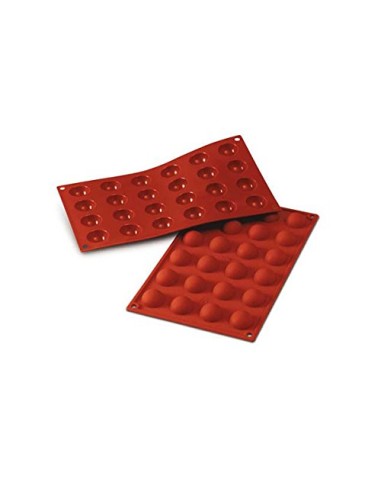 STAMPI-TAGLIAPASTA: vendita online SF006-STAMPO SILIC.N24 HALF-SPHERE 30 H 15MM TERRACOTTA in offerta