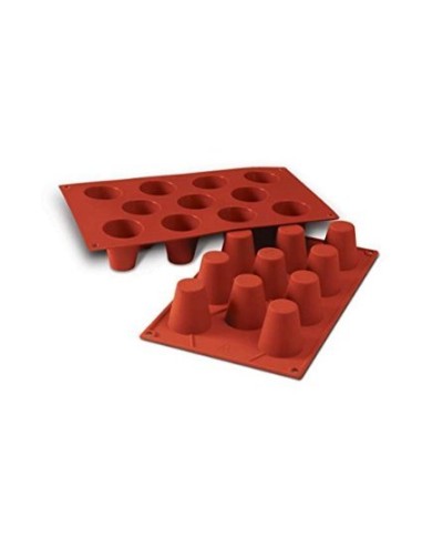 STAMPI-TAGLIAPASTA: vendita online SF020-STAMPO SILICONE N11 MED. BABÀ 45 H48 TERRACOTTA in offerta