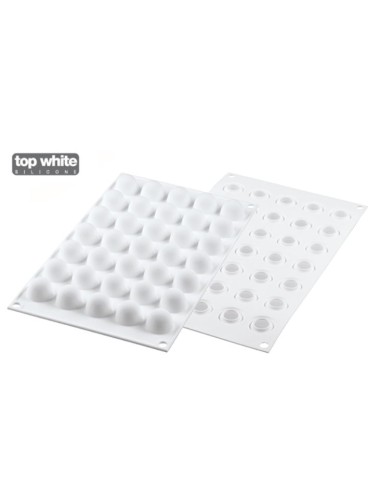 STAMPI-TAGLIAPASTA: vendita online TRUFFLES 5-STAMPO IN SILICONE ø22 H 19 MM BIANCO in offerta