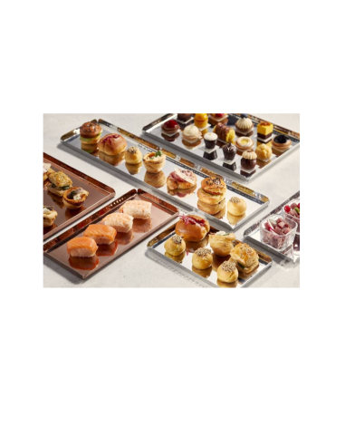 VASSOI-TAGLIERI: vendita online VASSOIO DA BAR/PASTICCERIA CM.35X10 INOX AISI 304 in offerta