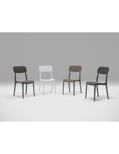 SEDIE-POLTRONE: vendita online SEDIA CALIPSO BIANCA IN POLIPROPILENE 53 X 88 X 46 CM ARETA in offerta 2