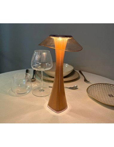 LAMPADE DA TAVOLO: vendita online ASTREO LAMPADA DA TAVOLO ABS RAME CM.15X27,5 in offerta