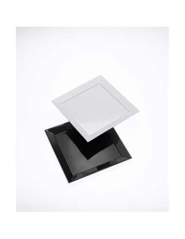 VASSOI-TAGLIERI: vendita online DIAMANTE VASSOIO QUADRATO CM.50X50X3 NERO in offerta
