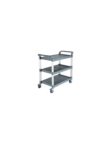 ACCESSORI: vendita online CARRELLO DI SERVIZIO 3 RIPIANI CM.86X50H96 - GRIGIO CHIARO in offerta