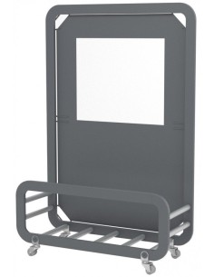 COMPLEMENTI D'ARREDO: vendita online SIENA PARAVENTO FIORIERA CON 4 RUOTE CM.100X38XH.140 ANTRACITE in offerta