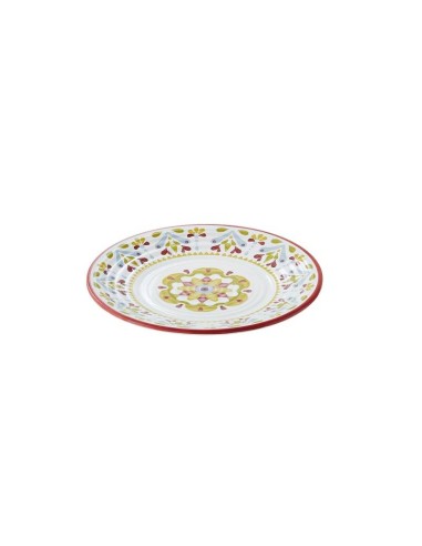 PIATTI: vendita online CORFU' PIATTO PIANO CM.35,5X3 DECORATO in offerta