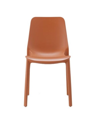 SEDIE - POLTRONE: vendita online SEDIA GINEVRA TECNOPOLIMERO TERRACOTTA SCAB in offerta