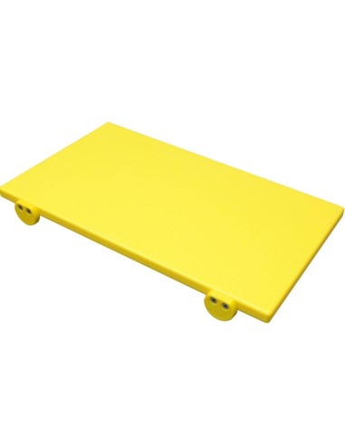 TAGLIERI-TAGLIERI POLIETILENE: vendita online TAGLIERE POLIETILENE CM.50X30X2 CON 2 FERMI GIALLO in offerta