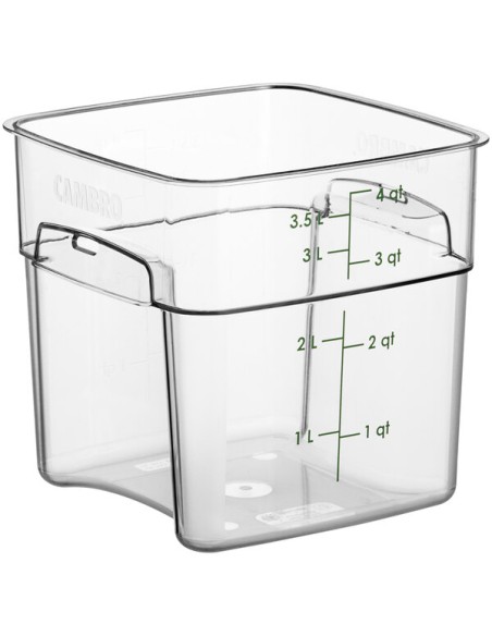 BACINELLE-CONTENIT.COPER.POLIPROPIL: vendita online CONTENITORE QUADRATO LT.4 IN POLICARBONATO TRASPARENTE CAMBRO in offerta