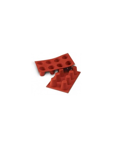 STAMPI-TAGLIAPASTA: vendita online SF021 BABA' STAMPO IN SILICONE DIAM.55 H.60 MM TERRACOTTA in offerta