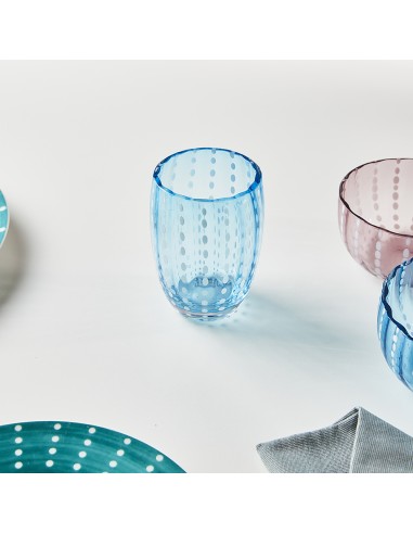 BICCHIERI: vendita online PERLE ACQUAMARINA BICCHIERE CL.32 in offerta