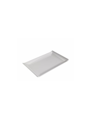 LE PERLE: vendita online PIATTO RETTANGOLARE CM.28,6X18 H.2,6 BIANCO IN MELAMINA LE PERLE in offerta