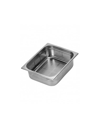 BACINELLE-CONTENIT.COPERCHI-ACCIAIO: vendita online GASTRONORM BACINELLA 2/1 H40 FORATA MM.650X530 ACCIAIO INOX in offerta