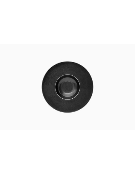 PIATTI: vendita online PIATTO FONDO GOURMET CM.18 ANGRY PORCELLANA NERO COSTAVERDE in offerta