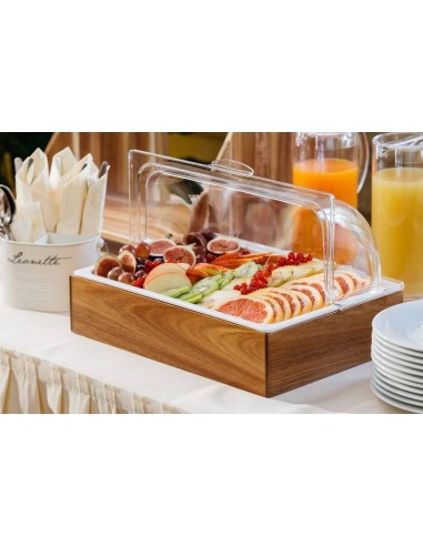 ALZATE-PORTATORTE-ESPOSITORI: vendita online ESPOSITORE SET 5 PEZZI BUFFET VASSOIO + COPERCHIO GN 1 / 1 in offerta
