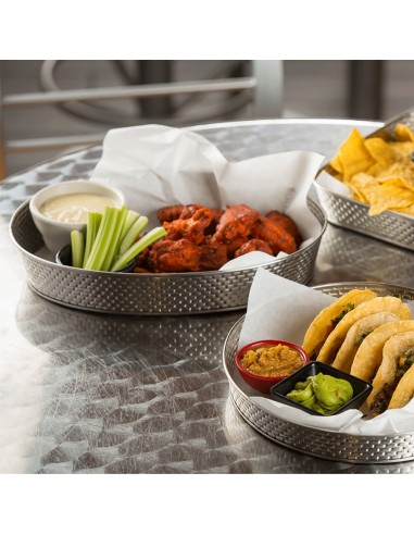 FINGER FOOD ACCIAIO: vendita online BRICKHOUSE VASSOIO OVALE CM.30,5X23 ACCIAIO INOX in offerta