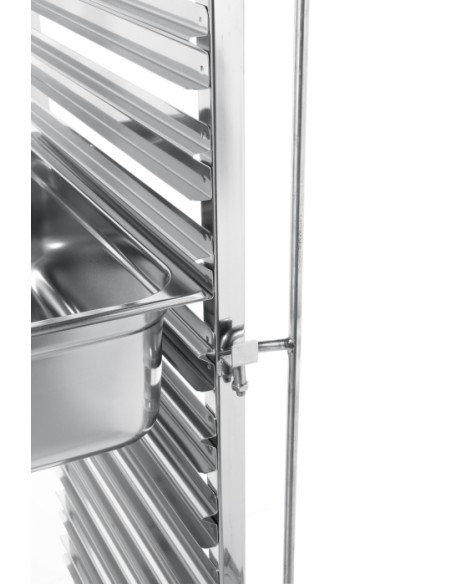 CARRELLI PORTATEGLIE-PIATTI: vendita online CARRELLO PORTATEGLIE 15XCM.60X40 IN ACCIAIO INOX HENDI in offerta