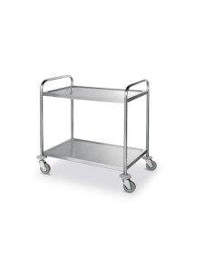 CARRELLI: vendita online CARRELLO PORTAVIVANDE 2 PIANI CM.90X59XH.93 ACCIAIO INOX HENDI in offerta 2