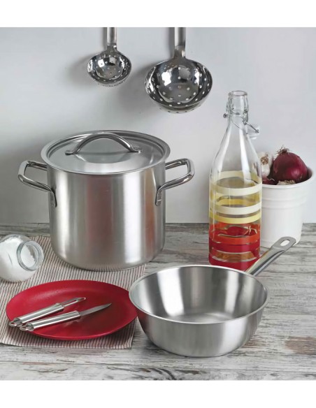 ACCIAIO: vendita online TENDER CASSERUOLA ALTA INOX 18/10 CM.16 H.9,5 LT.1,2 1 MANICO in offerta
