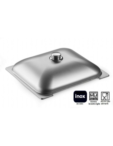 ACCIAIO: vendita online TENDER COPERCHIO CUOCIPASTA INOX 18/10 CM.25,5X32,5 H.9,4 in offerta