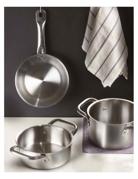 TENDER: vendita online CASSERUOLA BASSA 1 MANICO TENDER PINTINOX Ø 20 CM IN ACCIAIO INOX in offerta