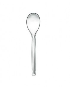 POSATE: vendita online CONFEZIONE 50 CUCCHIAINI 10 CM TRASP GOLD PLAST in offerta