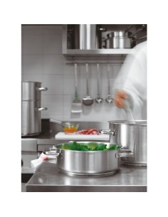 SERIE 1000: vendita online CASSERUOLA ALTA 2 MANIGLIE SERIE 1000 Ø 36 CM IN ACCIAIO INOX PADERNO in offerta 2