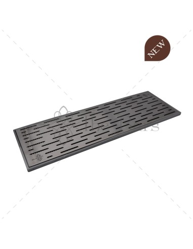 TAPPETINI: vendita online BAR MAT TAPPETINO CON GRIGLIA ACCIAIO CM.20X60 ARGENTO in offerta