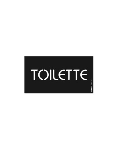 PITTOGRAMMI TOILETTE 8X15 NERO