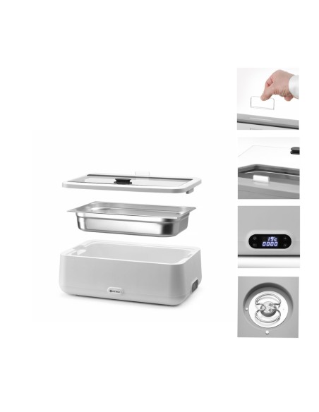 SCALDAVIVANDE: vendita online CHAFING DISH BIANCO HENDI UNIQ – DESIGN ROBERT BRONWASSER, TERMOSTATO INTELLIGENTE 220-240V/700...
