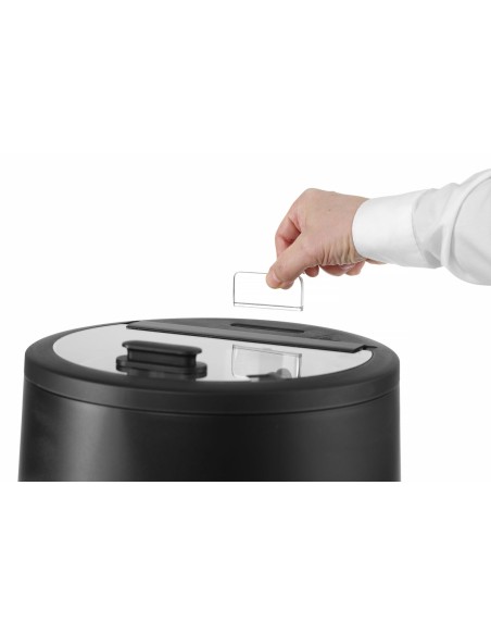 BOLLITORI-MACCHINE CAFFE': vendita online BOLLITORE PER ZUPPA 8L NERO UNIQ HENDI 220-240V/500W ø MM 366X325 H in offerta