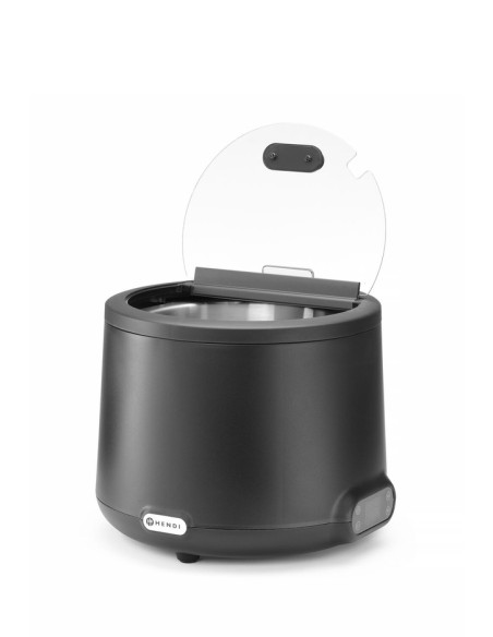 BOLLITORI-MACCHINE CAFFE': vendita online BOLLITORE PER ZUPPA 8L NERO UNIQ HENDI 220-240V/500W ø MM 366X325 H in offerta