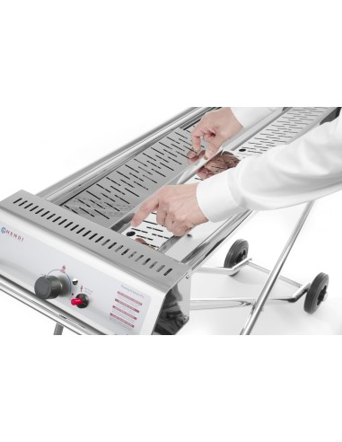 BARBECUE: vendita online GRIGLIA COTTURA RIPIEGABILE GPL XENON PRO KW.7,5 HENDI in offerta