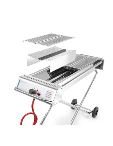 BARBECUE: vendita online GRIGLIA COTTURA RIPIEGABILE GPL XENON PRO KW.7,5 HENDI in offerta