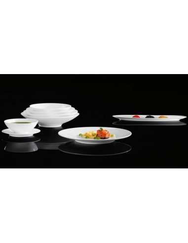 PIATTI: vendita online PIATTO PIANO COUP FINE DINING CM. 28 SELTMANN PORCELLANA BIANCO in offerta