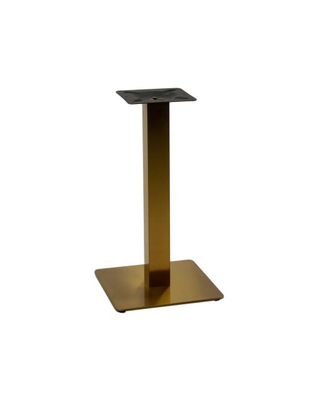 BASI TAVOLO: vendita online BASE TAVOLO JAMIE VACCHETTI 40 X 40 ALTEZZA 72 CM ORO IN ACCIAIO in offerta