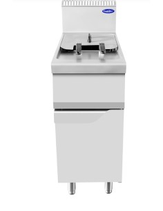 FRIGGITRICI: vendita online FRIGGITRICE 1 VASCA GAS CON ANTA LT.21 KW.17 MM.400X900X1140H in offerta