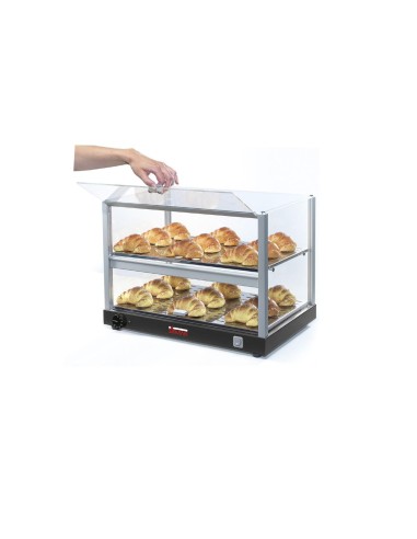 VETRINE: vendita online VETRINETTA BRIOCHES CALDA 2 RIPIANI MAX 70 C 450W VISTA CUBE P2 HOT SIRMAN in offerta