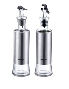 OLIERE-FORMAGGIERE: vendita online 2 OLIERE VETRO/ ACCIAO LISSABON 300ML WESTMAR in offerta