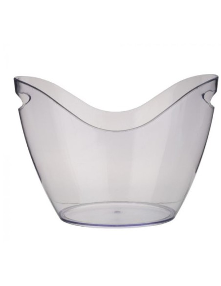 PORTAGHIACCIO-SECCHIELLI-INVINATORI: vendita online SPUMANTIERA AS TRASPARENTE LT.3 CM.27X19,5X19,5 KAUFGUT in offerta