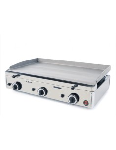 PIASTRE COTTURA: vendita online PIASTRA A GAS IN ACCIAIO MM.6 SPG-801 CON 3 BRUCIATORI 8250W SAMMIC in offerta