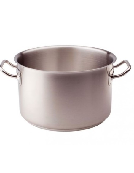 CASSERUOLA ALTA CM.28 ACCIAIO INOX 2 MANIGLIE