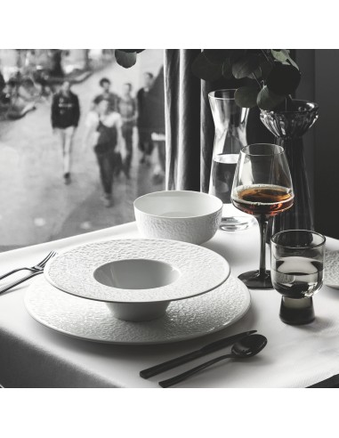 PIATTI: vendita online PIATTO FONDO LARGO NORI RILIEVO CM.26,5 SELTMANN PORCELLANA BIANCO in offerta