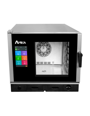 FORNI: vendita online FORNO ELETTRICO PROFESSIONALE COMBINATO ATOSA 5 TEGLIE GN 1/1, CONVENZIONE E VAPORE in offerta