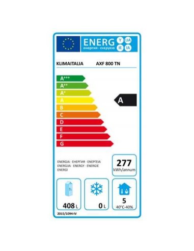 ARMADI FRIGO ACCIAIO: vendita online ARMADIO FRIGO AXF 800 TN KLIMAITALIA INOX 394L VENTILATO GN2/1 - USO PROFESSIONALE in of...