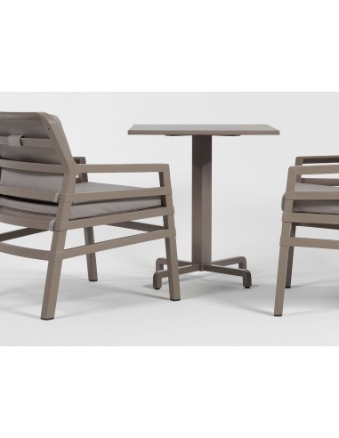 BASI TAVOLO: vendita online BASE TAVOLO FIORE 47,5X47,5X72H VERNICIATO ANTRACITE in offerta