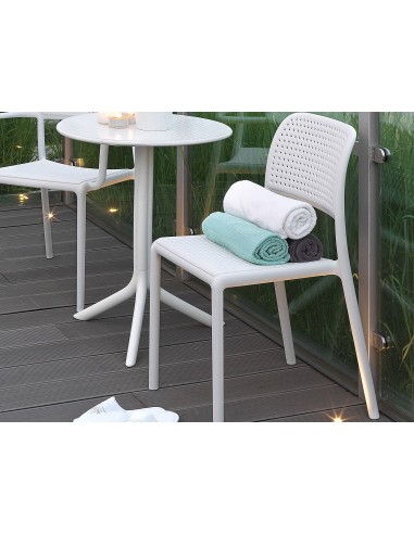 SEDIE - POLTRONE: vendita online BORA SEDIA BISTROT 54X49X83H BIANCO in offerta