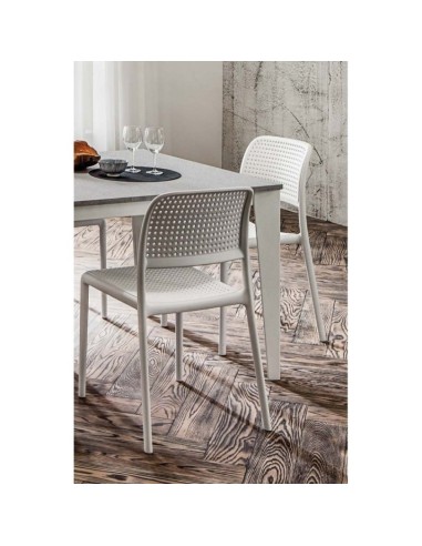 SEDIE - POLTRONE: vendita online BORA SEDIA BISTROT 54X49X83H BIANCO in offerta