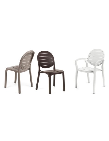 SEDIE - POLTRONE: vendita online ERICA SEDIA 54,5X50,5X86H BIANCO PANN.TORTORA in offerta